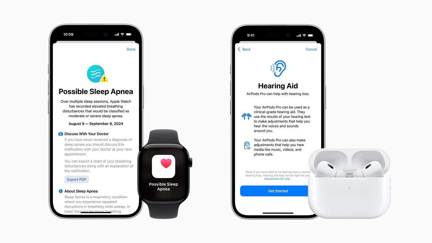 Conheça os recursos da Apple para cuidar da saúde dos usuários de Apple Watch e AirPods com tecnologia, inovação e comodidade na rotina!