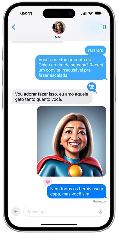 Image Playground integrado ao app Mensagens