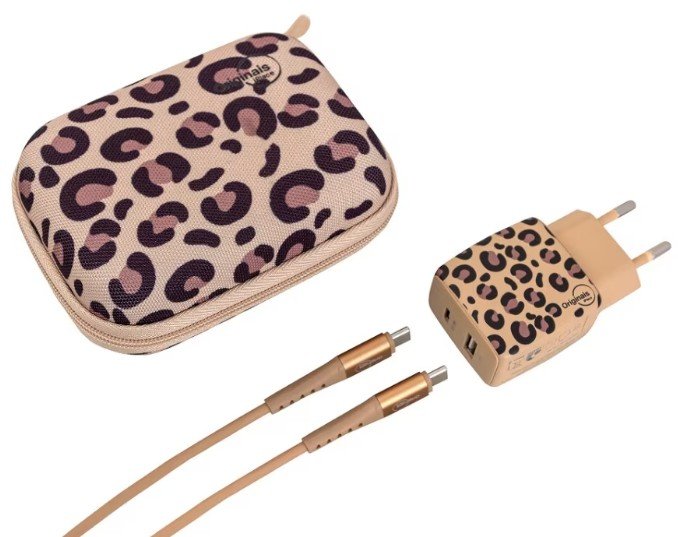 kit-viagem-animal-print-onca-usb-c-30w-originais-iplace