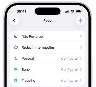 Modo Foco no iOS